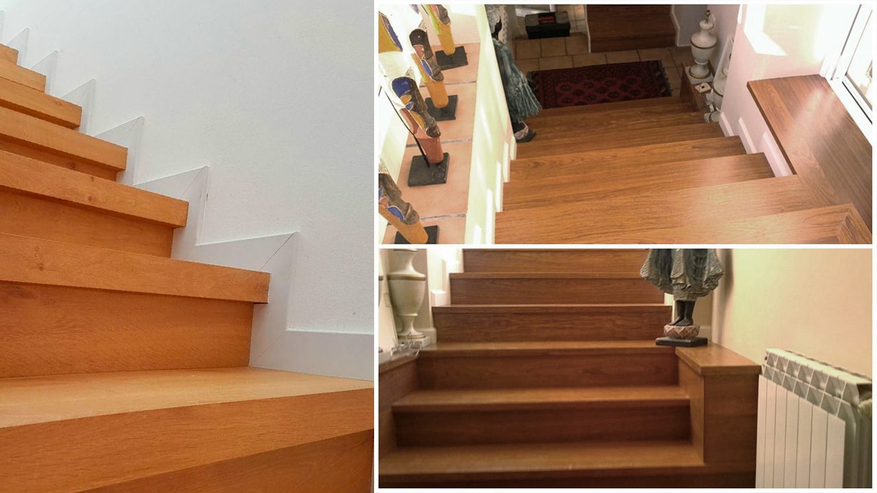 escaleras de madera carpintería Miguel Barcelona