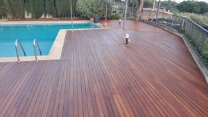 tarima madera para piscina DESUPUÉS