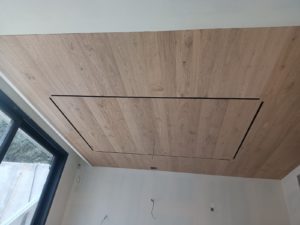 Instalación de techo de madera a medida